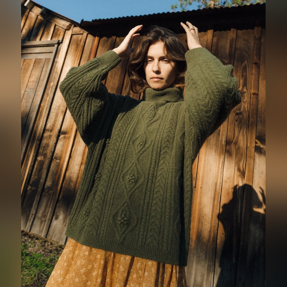 Christy Dawn the Ester Sweater in evergreen, xsmall